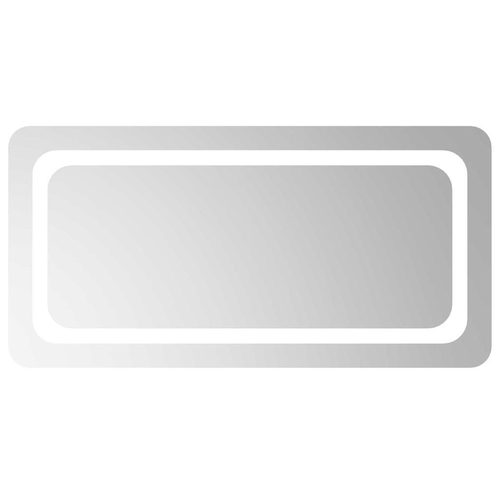 Specchio da bagno LED Trasparente 80 x 40 cm vetro temperato