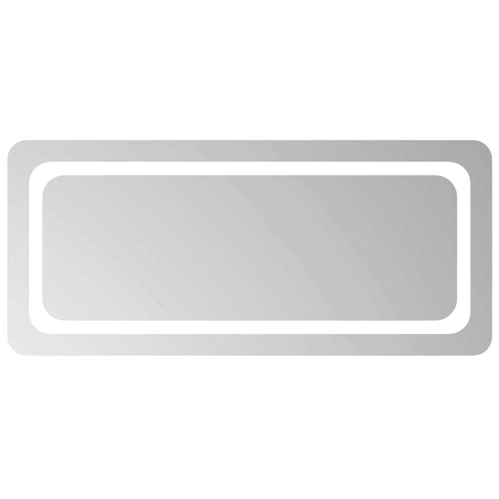 Specchio da bagno LED Trasparente 90 x 40 cm vetro temperato