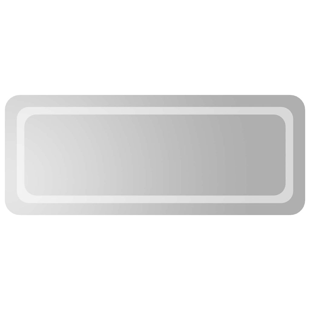 Specchio da bagno LED Trasparente 100 x 40 cm vetro temperato