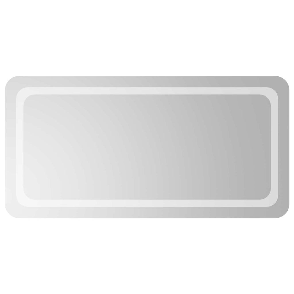 Specchio da bagno LED Trasparente 100 x 50 cm vetro temperato