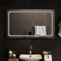 Specchio da bagno LED Trasparente 100 x 60 cm vetro temperato