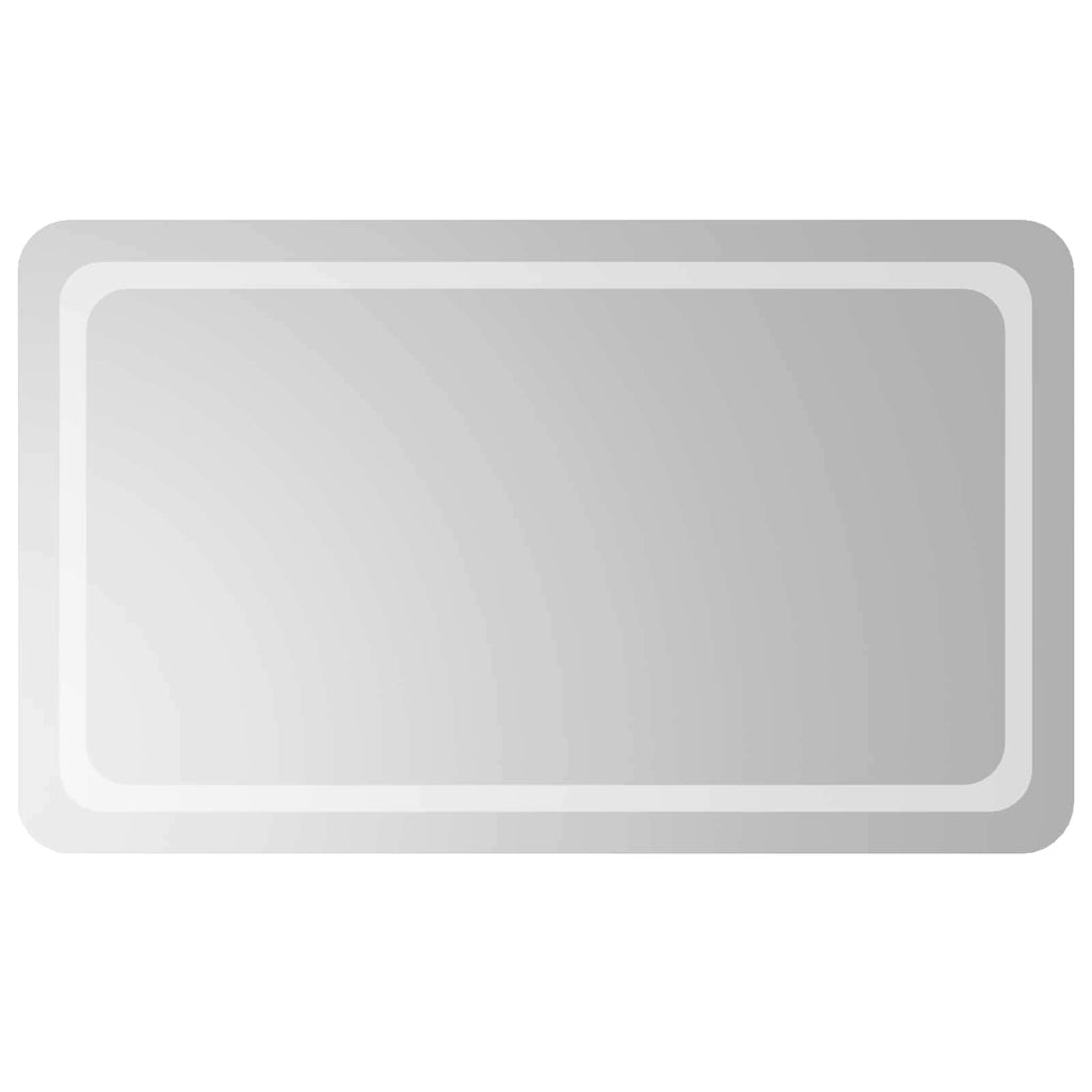Specchio da bagno LED Trasparente 100 x 60 cm vetro temperato