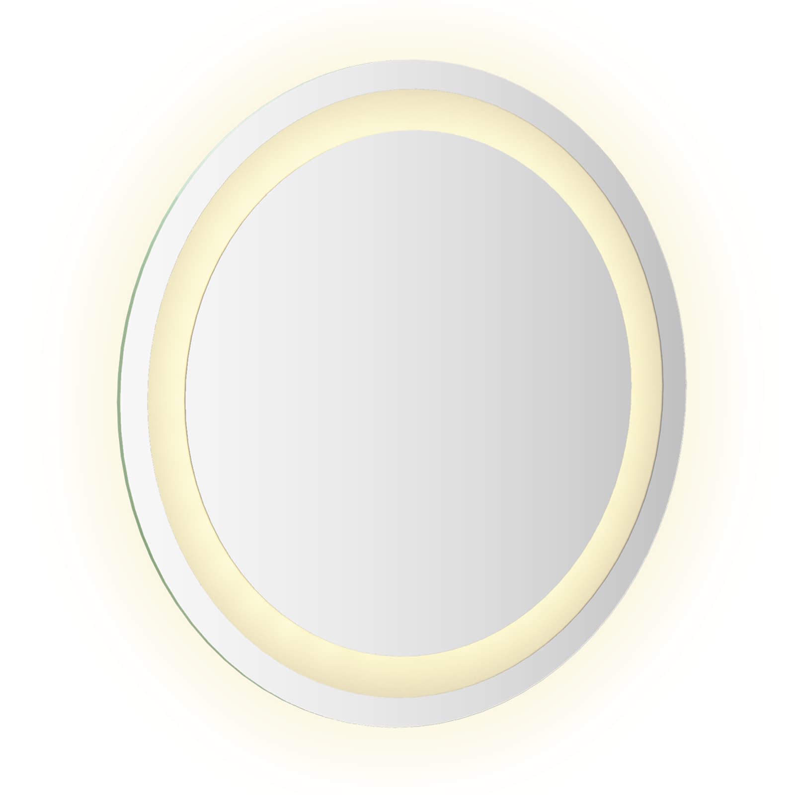 Specchio da bagno LED Trasparente Ø 40 cm vetro temperato