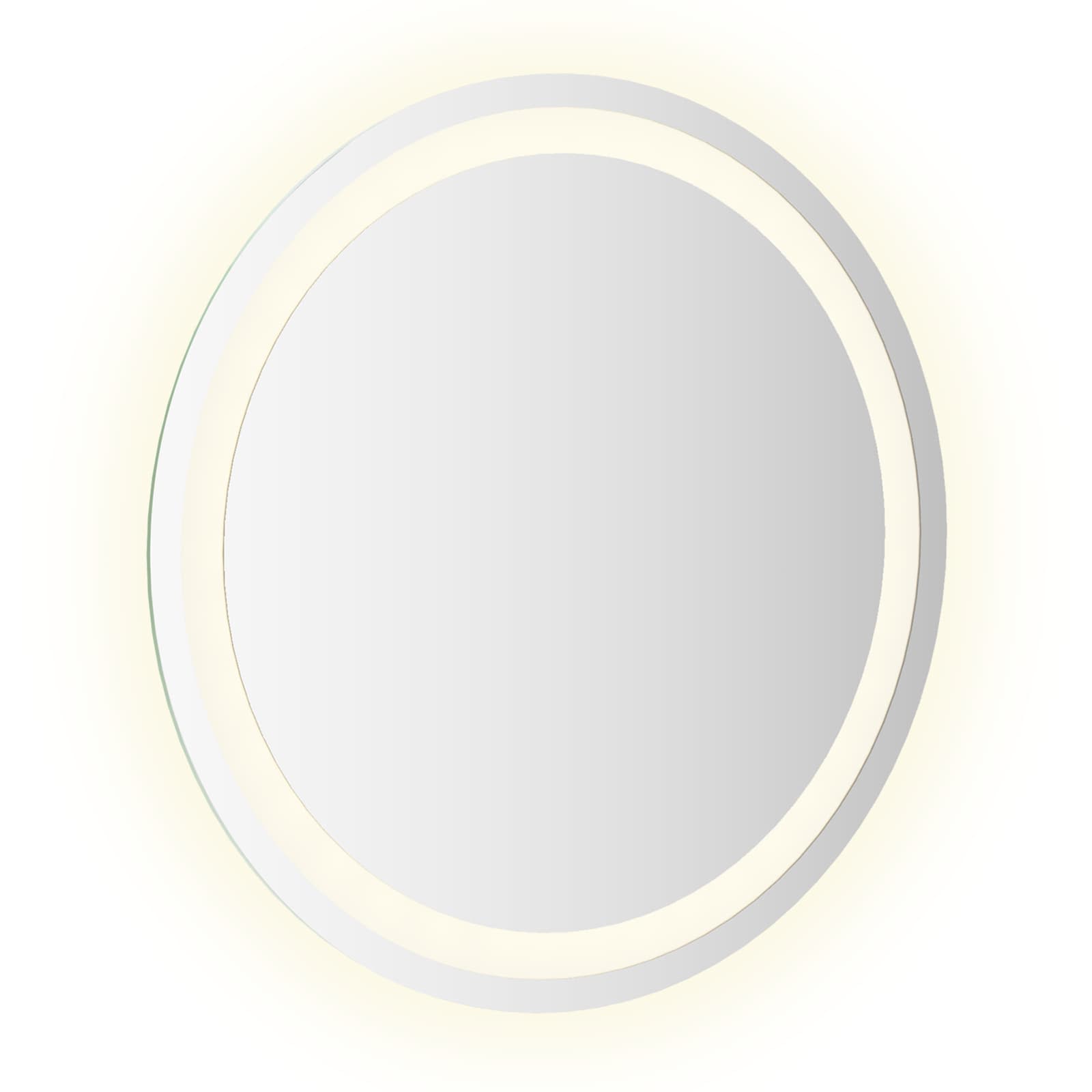 Specchio da bagno LED Trasparente Ø 50 cm vetro temperato