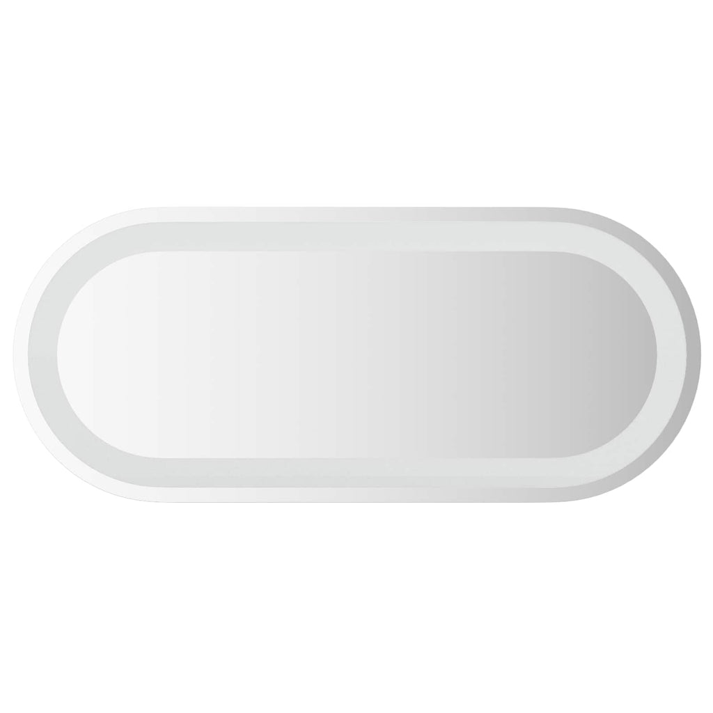 Specchio da bagno LED Trasparente 70 x 30 cm vetro temperato