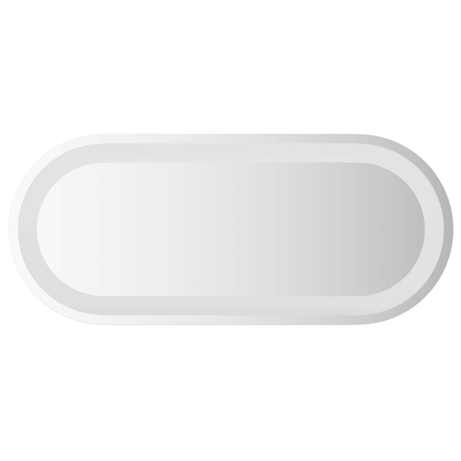 Specchio da bagno LED Trasparente 70 x 30 cm vetro temperato
