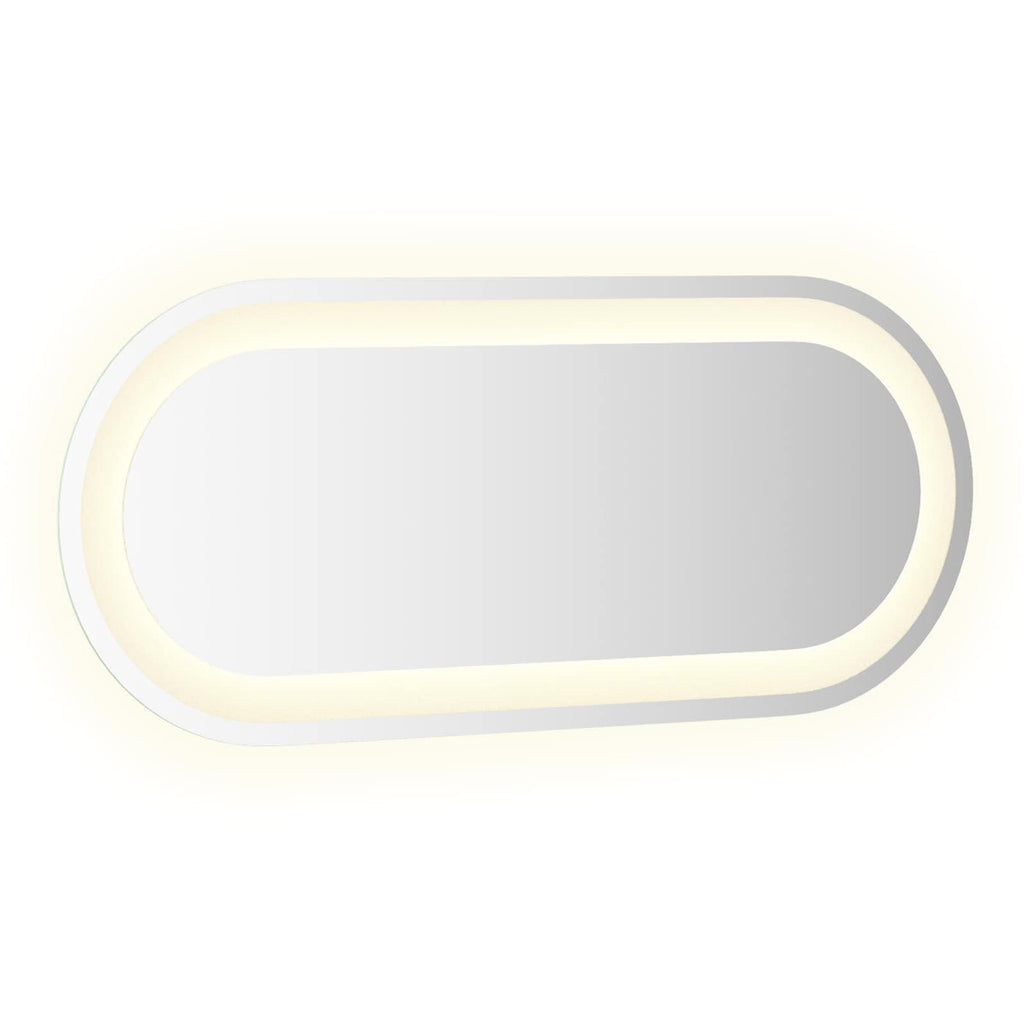 Specchio da bagno LED Trasparente 70 x 30 cm vetro temperato