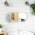 Specchio da bagno LED Trasparente 80 x 35 cm vetro temperato