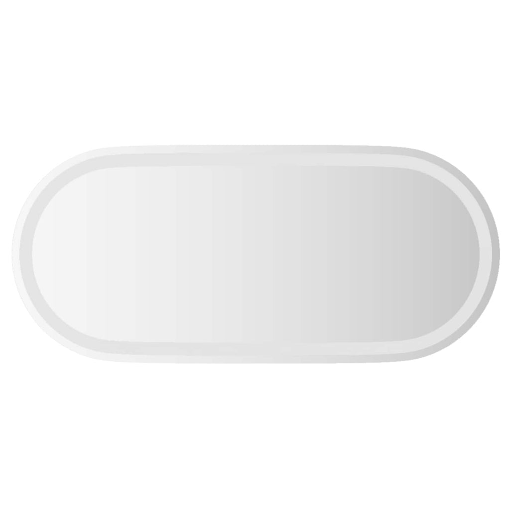 Specchio da bagno LED Trasparente 80 x 35 cm vetro temperato