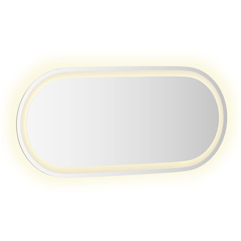 Specchio da bagno LED Trasparente 80 x 35 cm vetro temperato