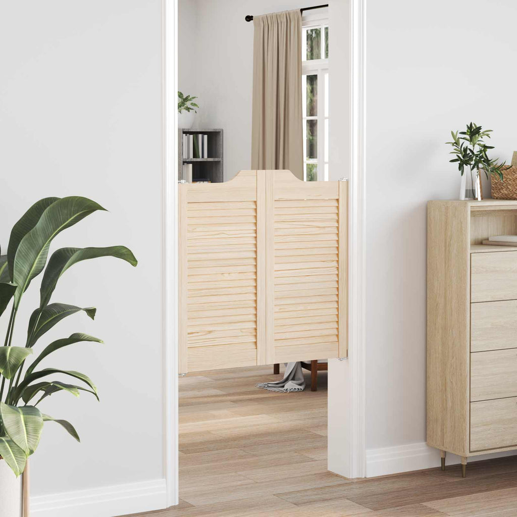 Porte Swing Naturale 80 x 40 cm Legno Massello di Pino