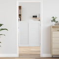 Porte Swing Bianco 100 x 40 cm Legno Massello di Pino