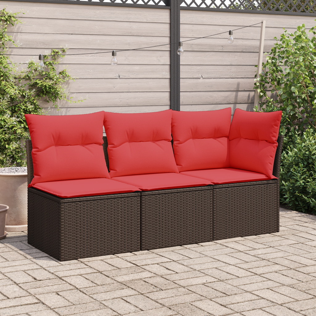 | Divano da giardino | Marrone 55 x 62 x 69 cm Poly Rattan