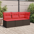 | Divano da giardino | Marrone 55 x 62 x 69 cm Poly Rattan